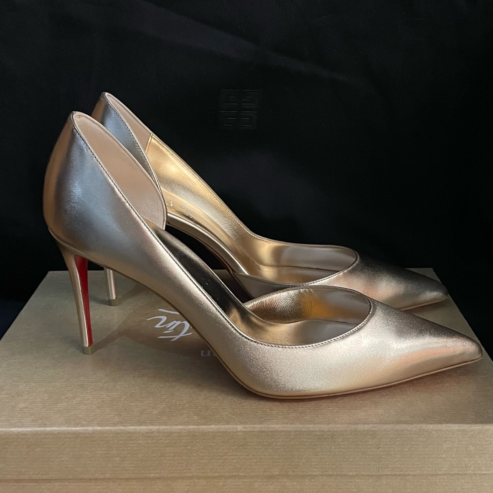 Iriza 85mm Metallic-Leather Pumps